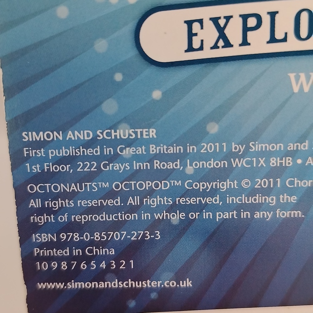 Octonauts Meet The Crew Board Book With Sounds UK 2011 RARE COLLECTIBLE - Picture 13 of 17
